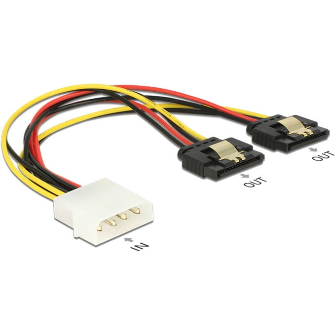 Delock Molex 4-pin-Mann> 2 x Sata 15-polige