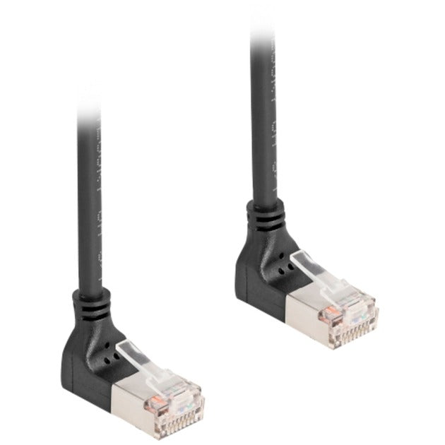 Delock RJ45 Network Cable Cat.6a S FTP Slim 90 ° oppover