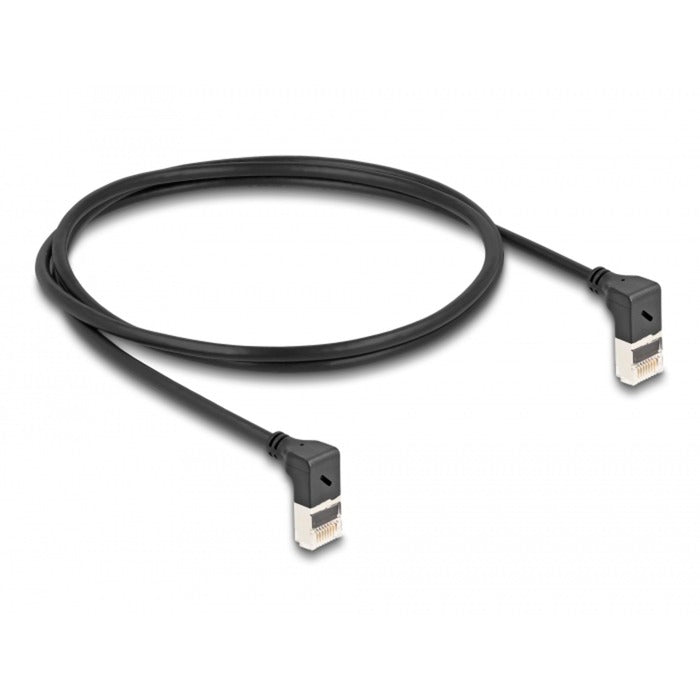 Delock RJ45 Network Cable Cat.6a S FTP Slim 90 ° Upwards