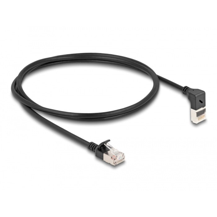 Delock RJ45 Network Cable Cat.6a S FTP Slim 90 ° Upwards A