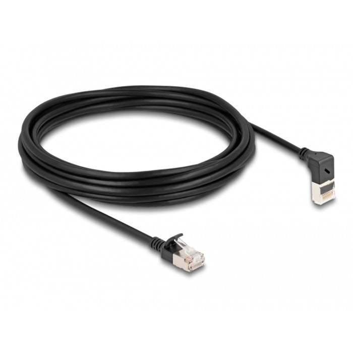 Delock RJ45 Network Cable Cat.6a S FTP Slim 90 ° Upwards A