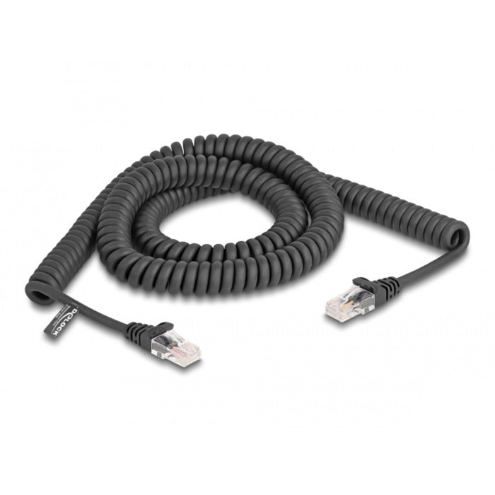 Deckréieren rj-45 Spiralkabel männlech bis männlech Kaz.5e