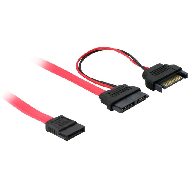 Delock Slim SATA 13-pin> 7-pin SATA + SATA Power