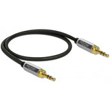 Delock stereokabel 3,5 mm 3 pin plug> 3,5 mm 3 pin-st