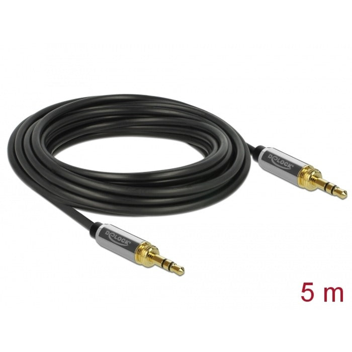 Delock stereo cable 3.5 mm 3 PIN plug> 3.5 mm 3 pin-st