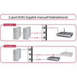 Delock Switch RJ45 10 1000 Mbps 2 Port
