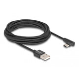 Deckéiert USB 2.0 Kabelstyp-e männlechen op USB Typ-c männlech Wénkel