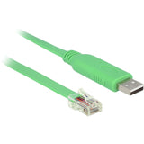 Delock USB-A 2.0 Muž> 1x sériový RS-232 RJ45 Muž
