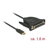 Samec Delock USB-C 2.0> 1 x Paralelní DB25 Žena