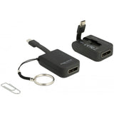 Deckéiert USB-c> Afficheport Adapter Schlësselring