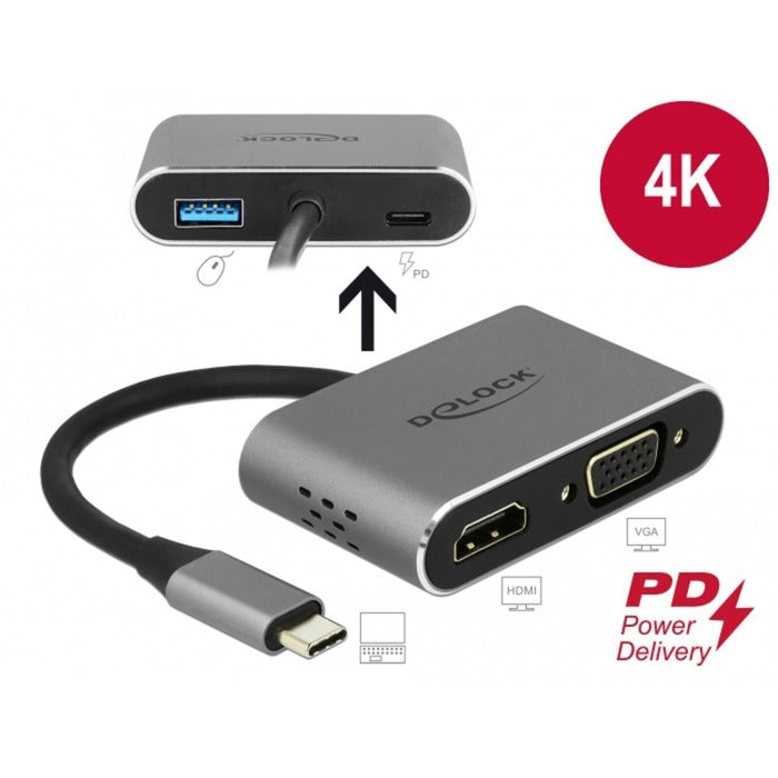 Delock USB-C> HDMI + VGA