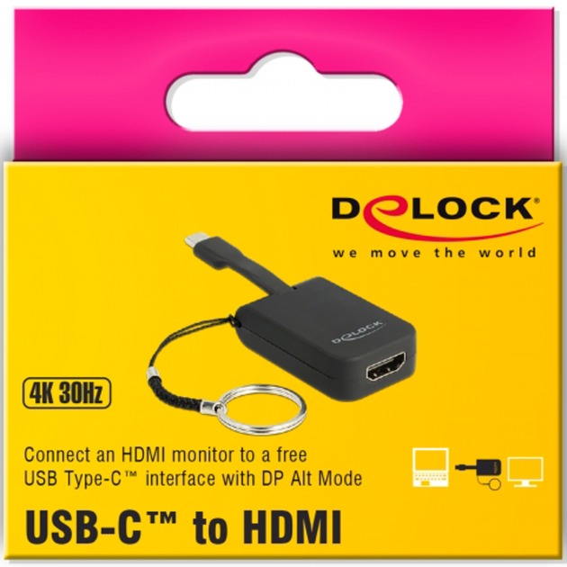 Delock USB-C> HDMI-Adapterschlüsselring