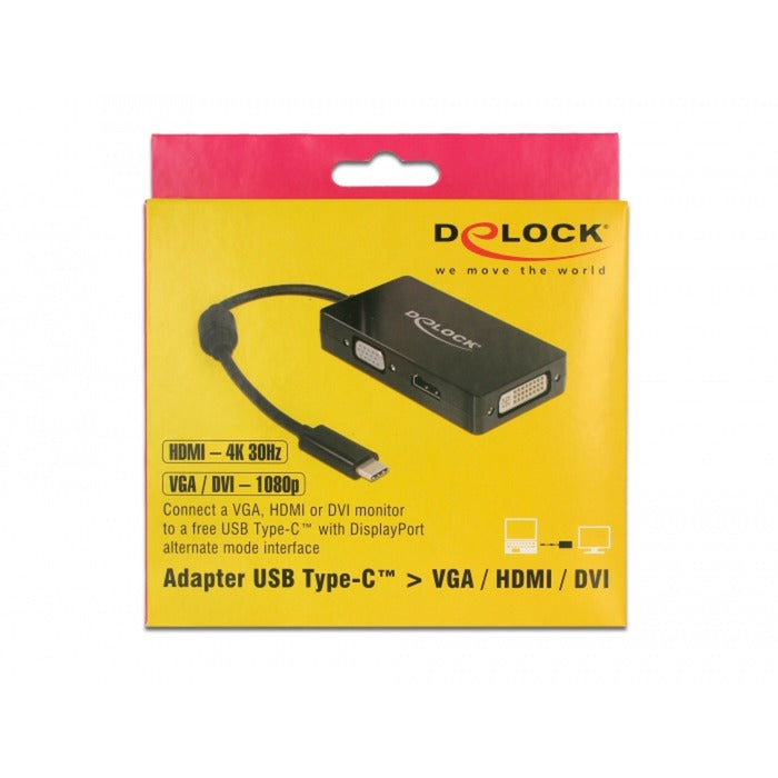 Dellock USB-C> VGA HDMI DVI Displayport