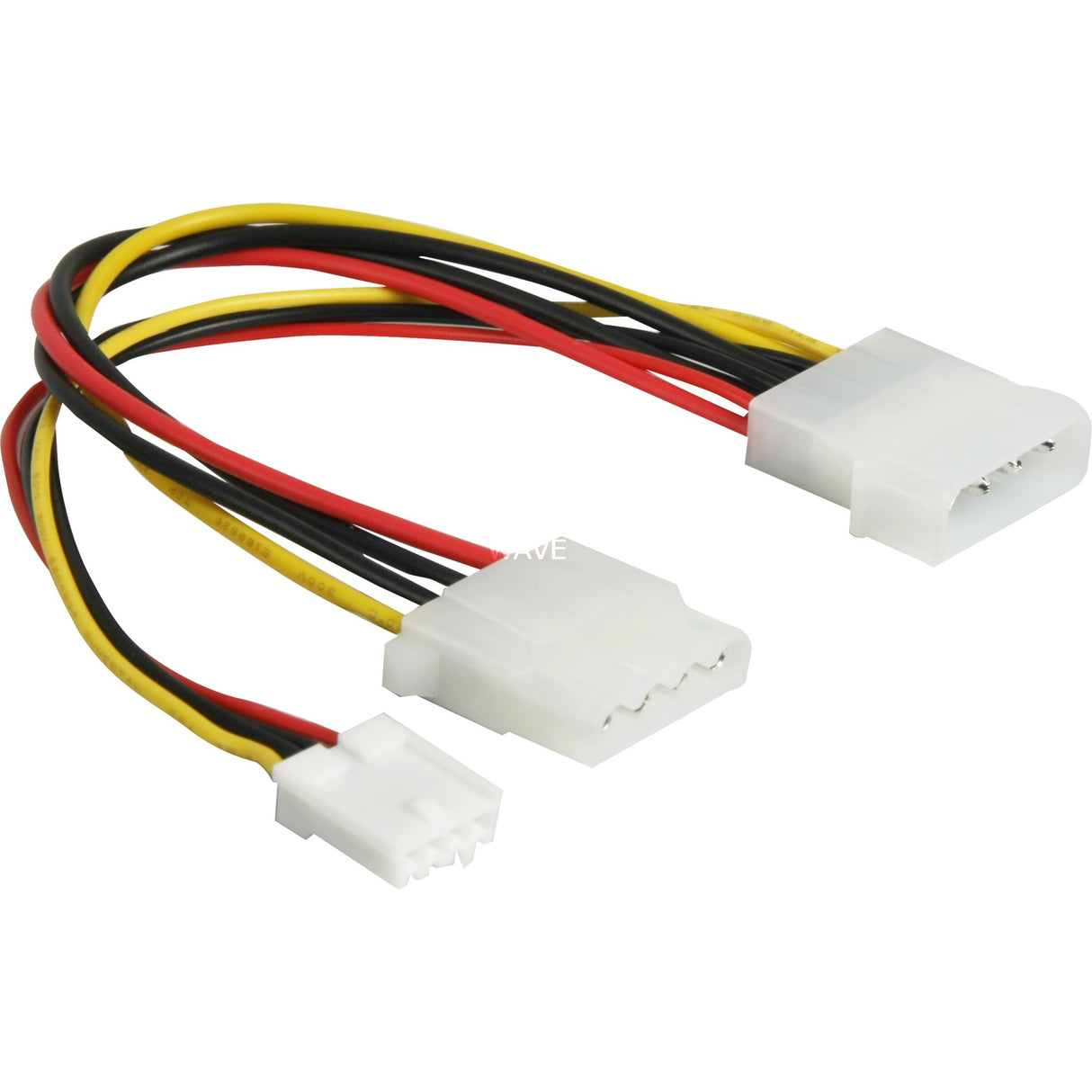 Delock y-poerkabel 4pin do 4pin + 3,5 fdd