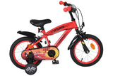 Disney autos disney cars kinderfiets - jongens - 14 inch - rood - twee handremmen