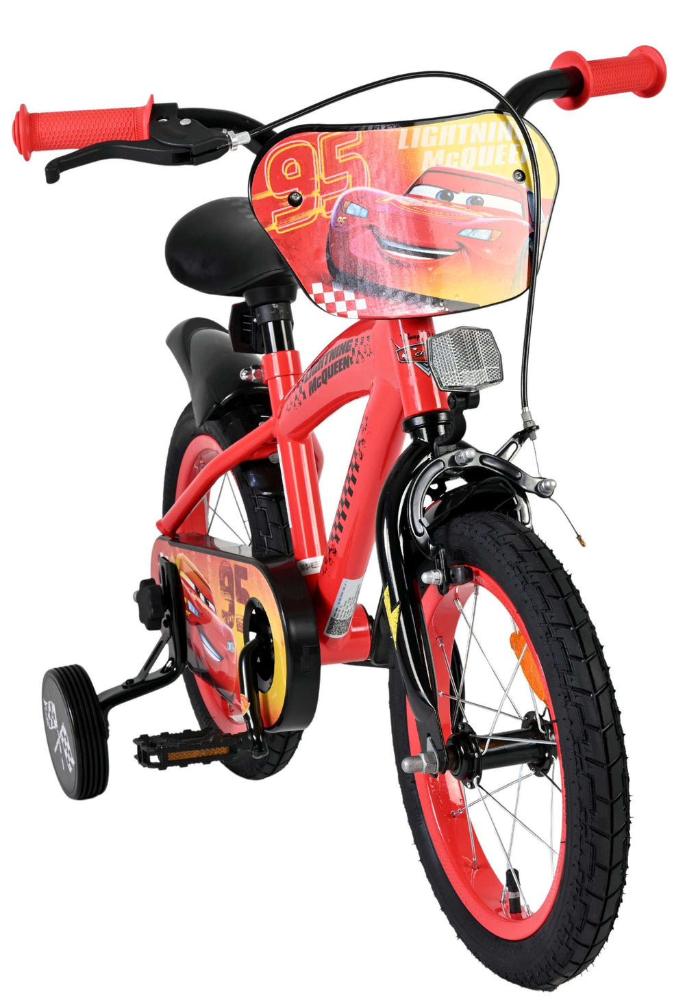 Disney autos disney cars kinderfiets - jongens - 14 inch - rood