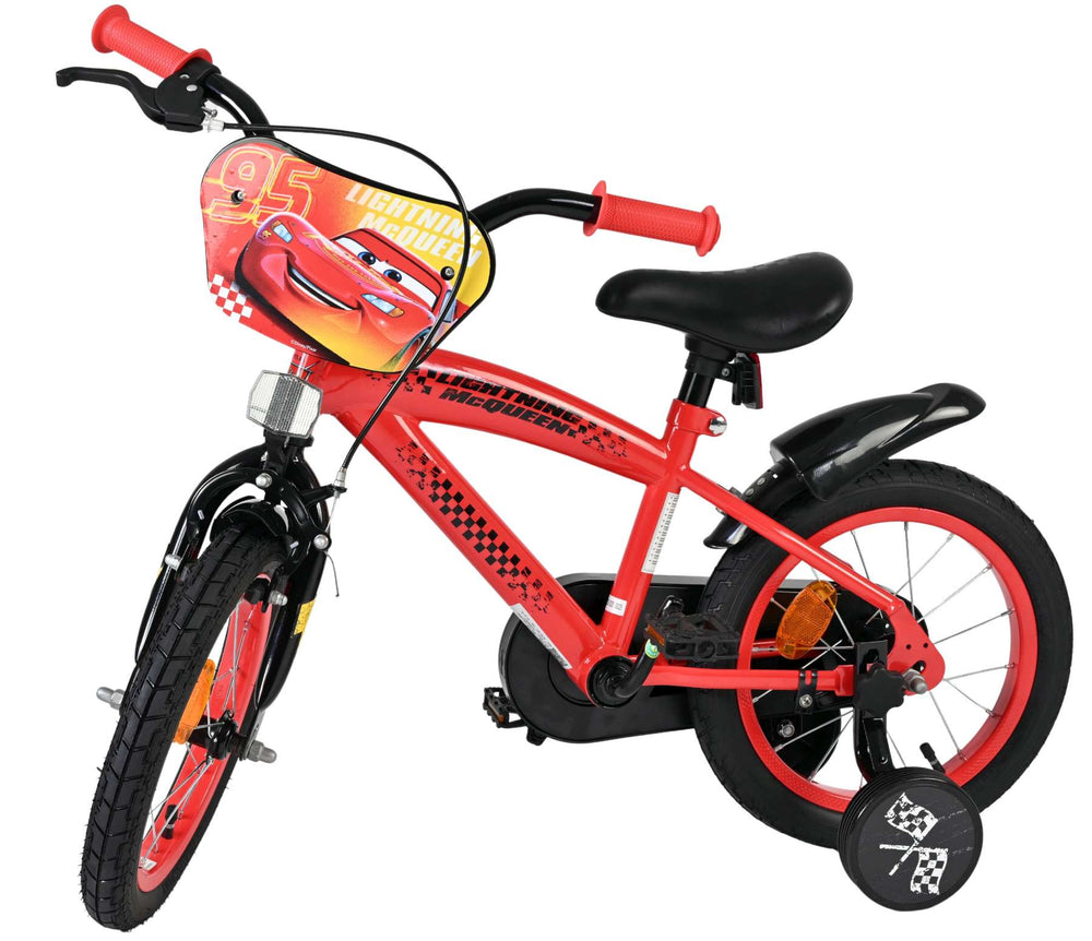 Disney autos disney cars kinderfiets - jongens - 14 inch - rood
