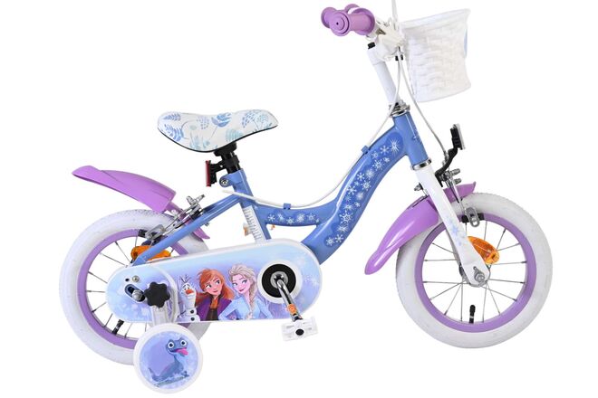 Disney Frozen 2 children's bicycle - girls - 12 inch - blue-purple - two hand brakes