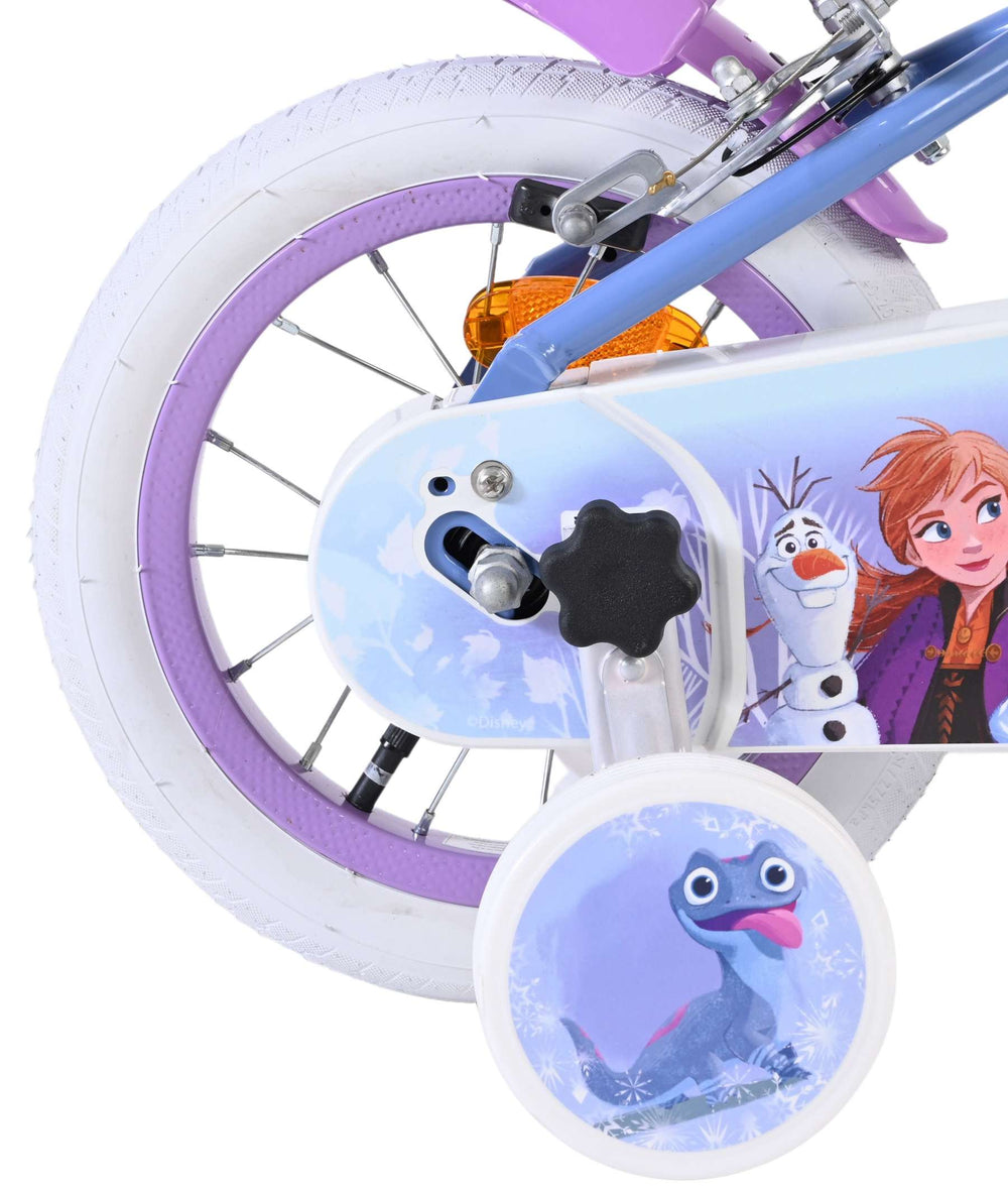 Disney Frozen 2 children's bicycle - girls - 12 inch - blue-purple - two hand brakes