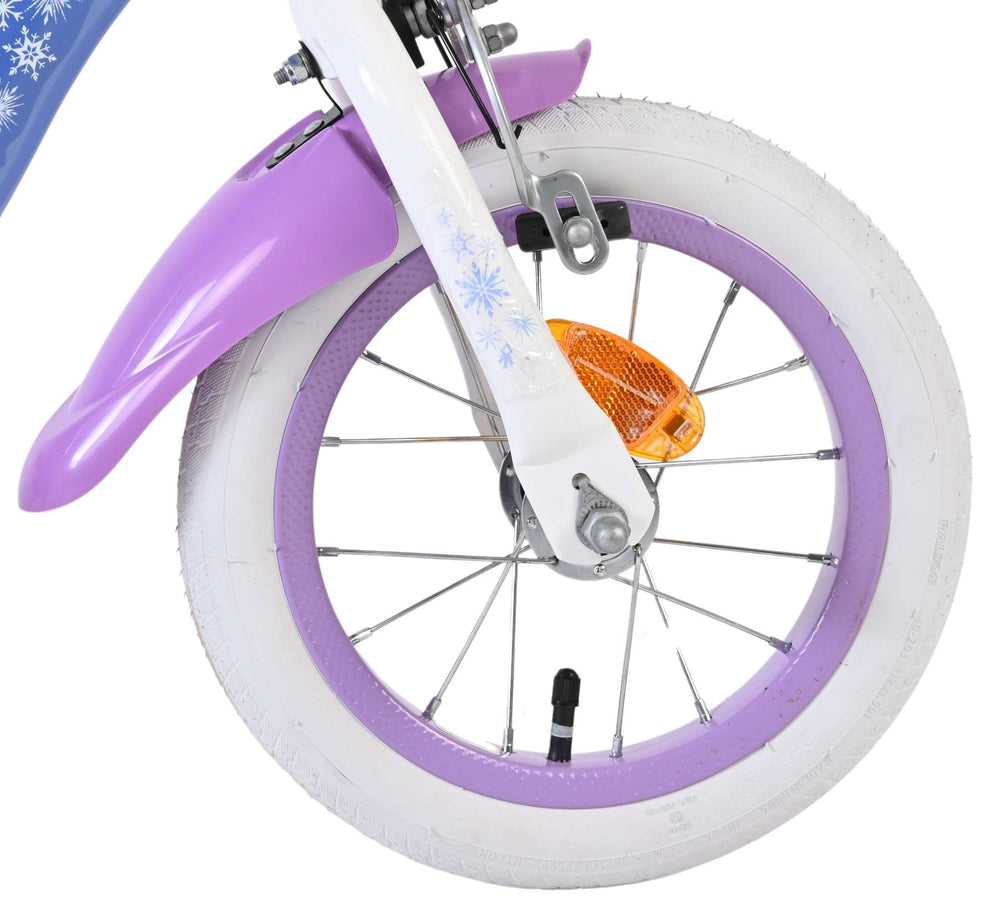 Disney Frozen 2 children's bicycle - girls - 12 inch - blue-purple - two hand brakes
