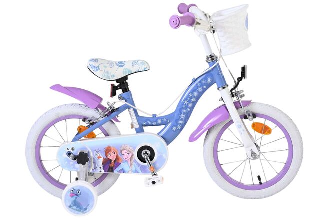 Volare Disney Frozen 2 children's bicycle - girls - 14 inch - blue-purple - two hand brakes