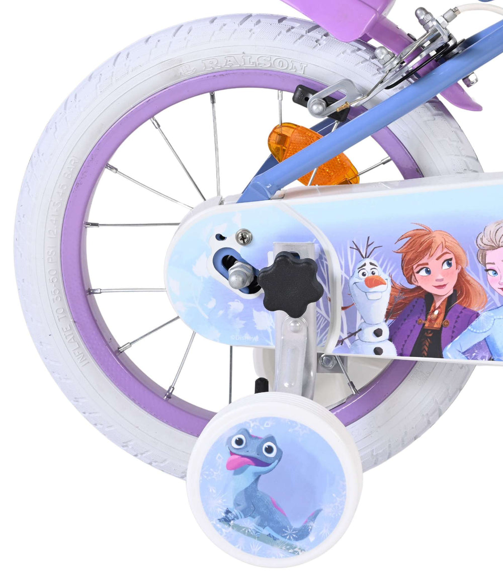 Volare Disney Frozen 2 children's bicycle - girls - 14 inch - blue-purple - two hand brakes