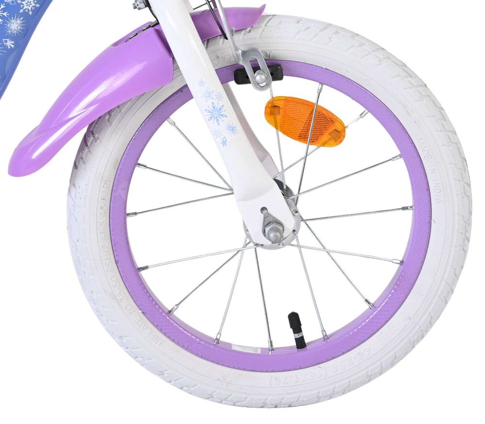 Volare Disney Frozen 2 children's bicycle - girls - 14 inch - blue-purple - two hand brakes
