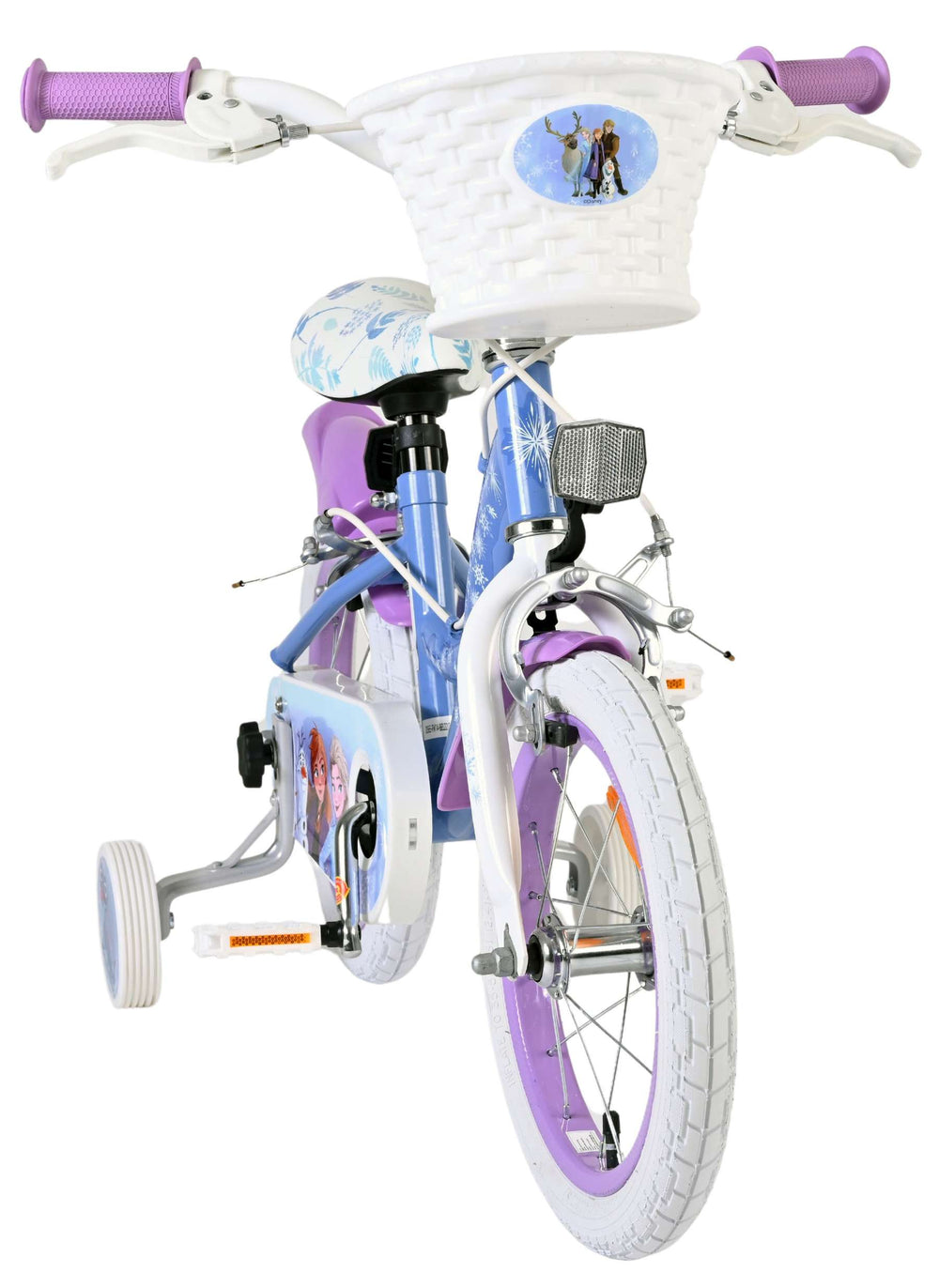 Volare Disney Frozen 2 children's bicycle - girls - 14 inch - blue-purple - two hand brakes