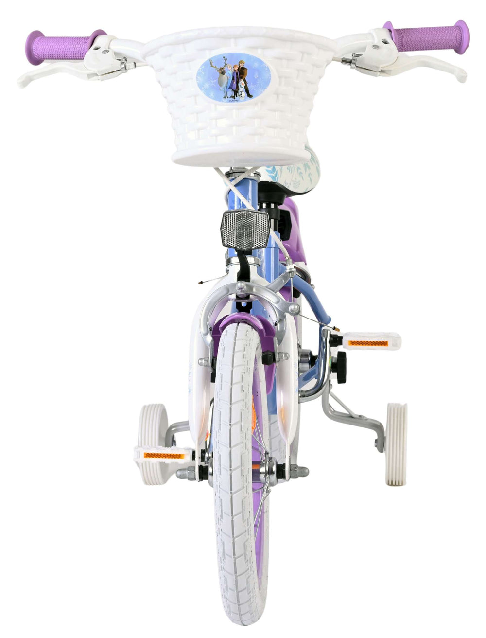 Volare Disney Frozen 2 children's bicycle - girls - 14 inch - blue-purple - two hand brakes