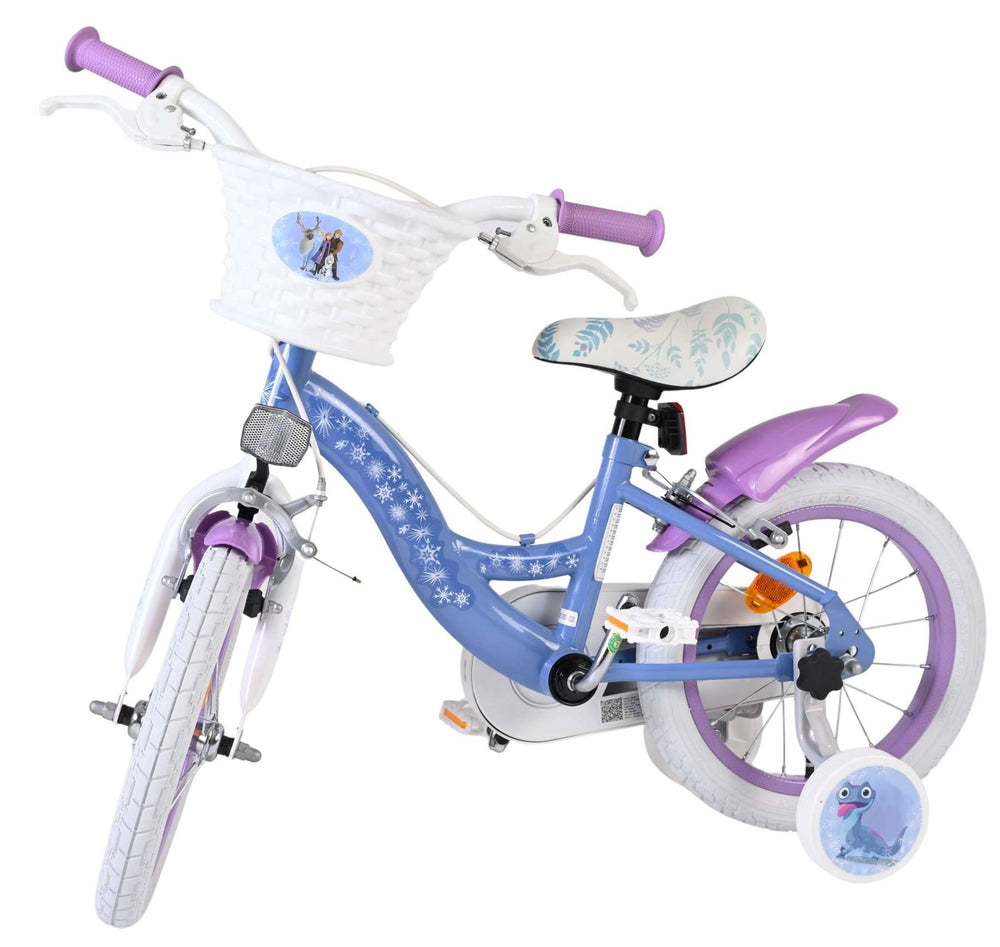 Volare Disney Frozen 2 children's bicycle - girls - 14 inch - blue-purple - two hand brakes