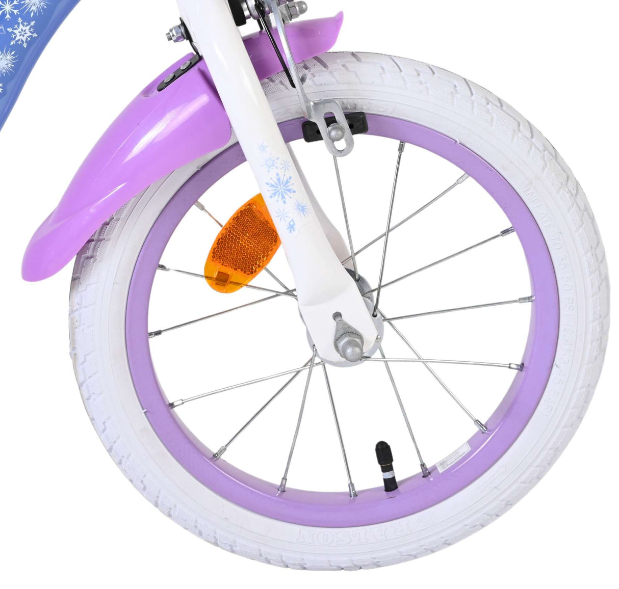 Disney die eiskönigin disney frozen 2 kinderfiets - meisjes - 14 inch - blauw paars