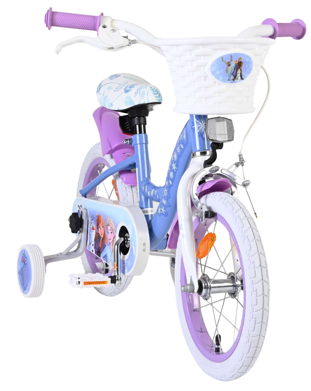 Disney die eiskönigin disney frozen 2 kinderfiets - meisjes - 14 inch - blauw paars