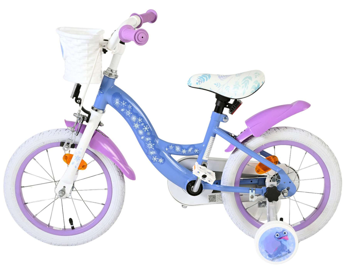 Disney die eiskönigin disney frozen 2 kinderfiets - meisjes - 14 inch - blauw paars