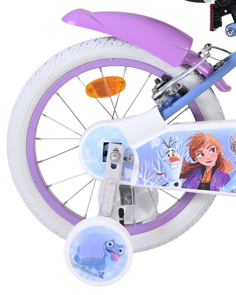 Volare Disney Frozen 2 children's bicycle - girls - 16 inch - blue-purple - two hand brakes