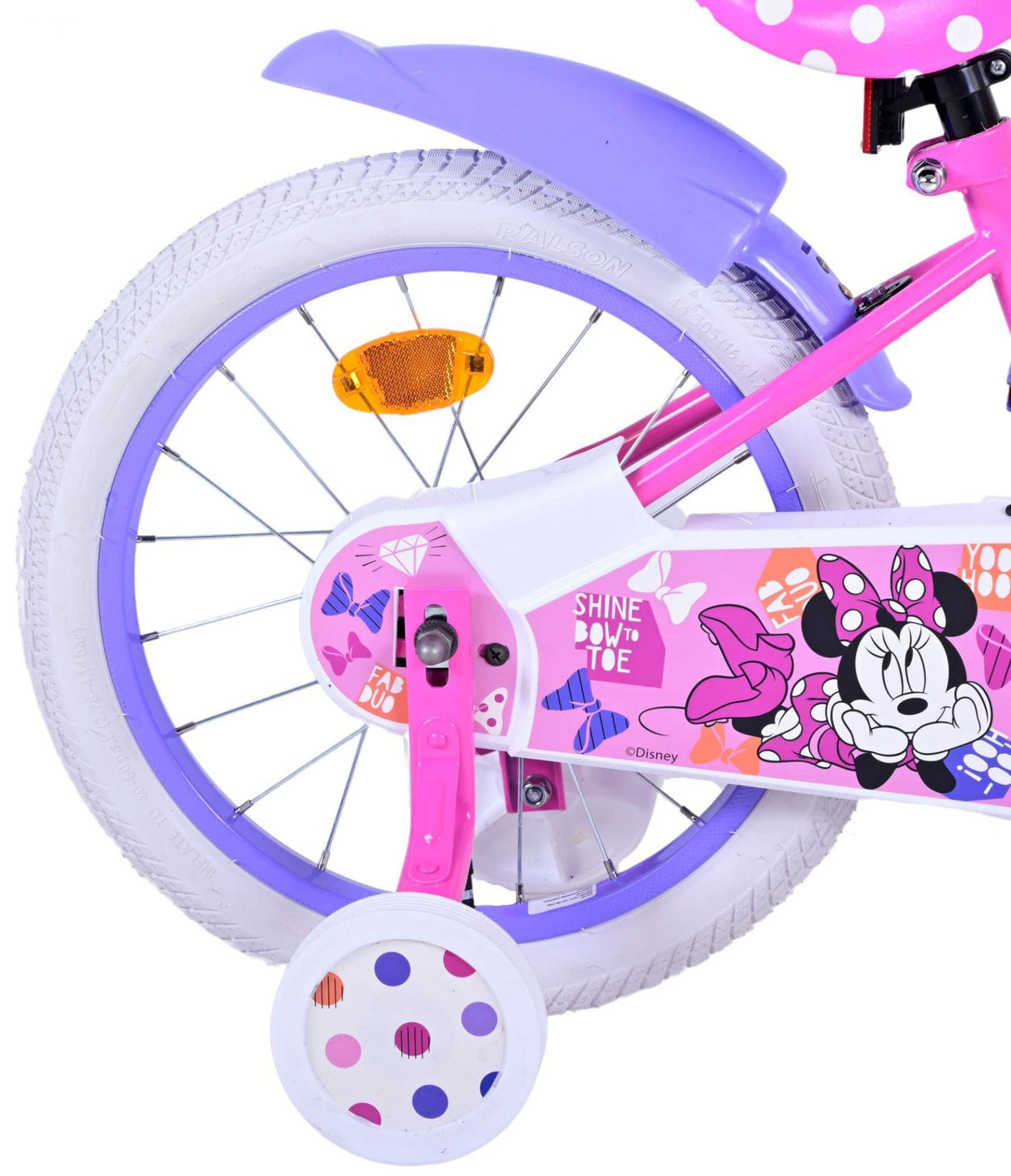 Minnie mais fofa de todos os tempos! 16 polegadas 29 cm meninas coela freio rosa
