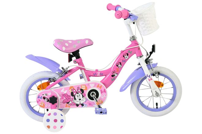 Disney Minnie Mouse Cutest Ever! Girls' Bike - 12 Inch - Pink - Two Hand Brakes