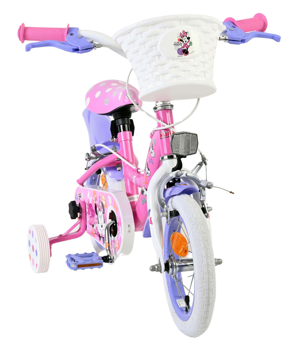 Disney Minnie Mouse Cutest Ever! Girls' Bike - 12 Inch - Pink - Two Hand Brakes