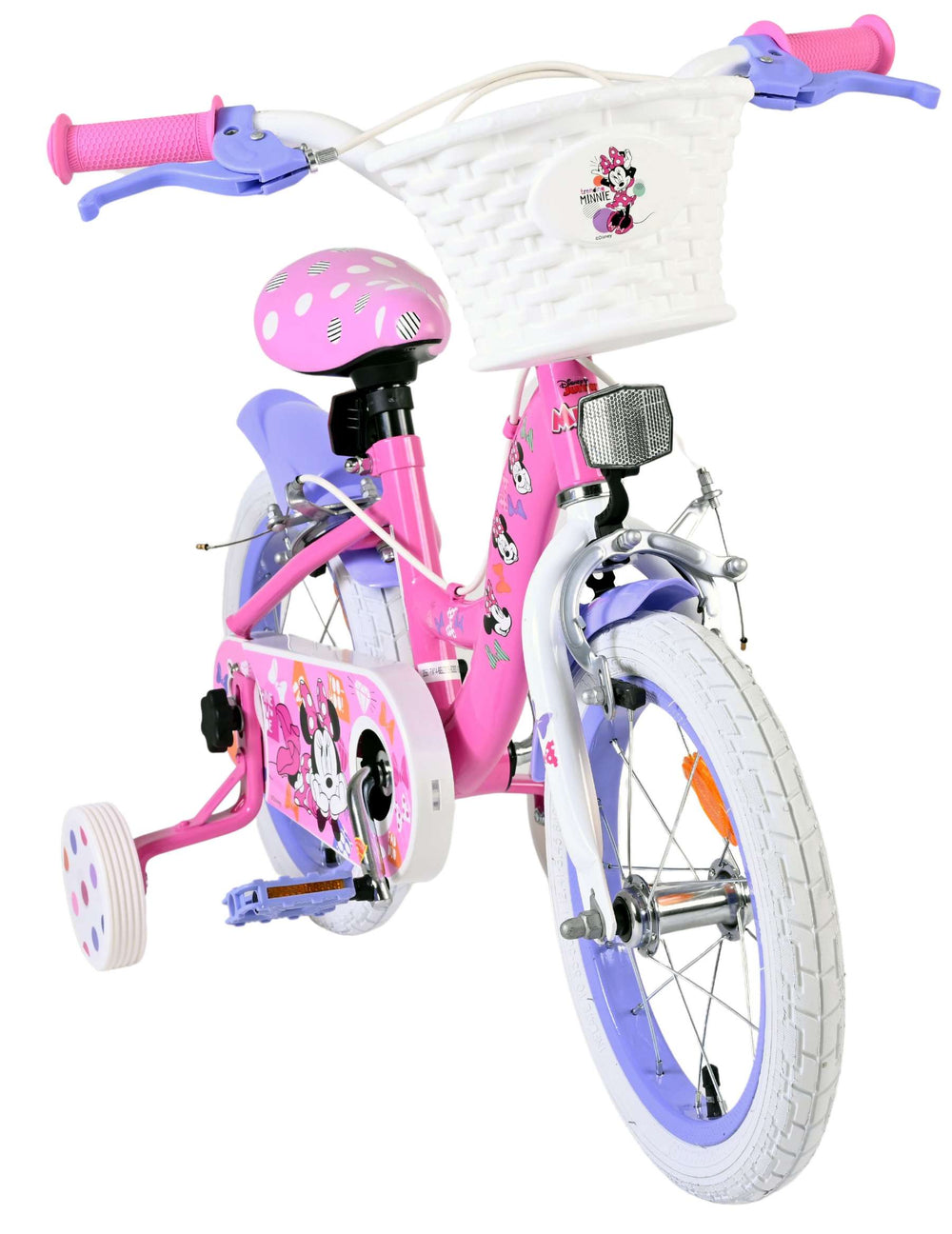 Disney Minnie Mouse children's bicycle - girls - 14 inch - pink - two hand brakes