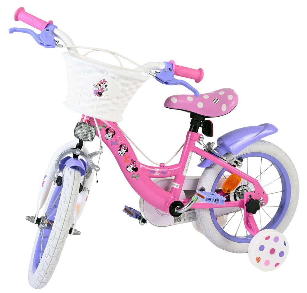 Disney Minnie Mouse children's bicycle - girls - 14 inch - pink - two hand brakes