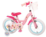 Disney Prinzessin Kanner Velo - Meedercher - 14 Zoll - Pink - zwee Handbremsen