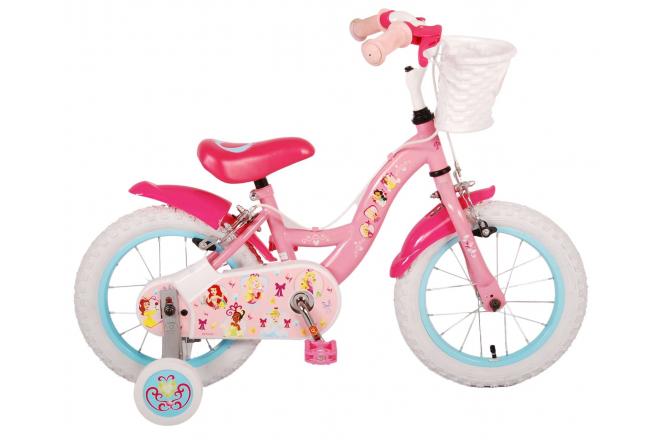 Disney Prinzessin Kanner Velo - Meedercher - 14 Zoll - Pink - zwee Handbremsen