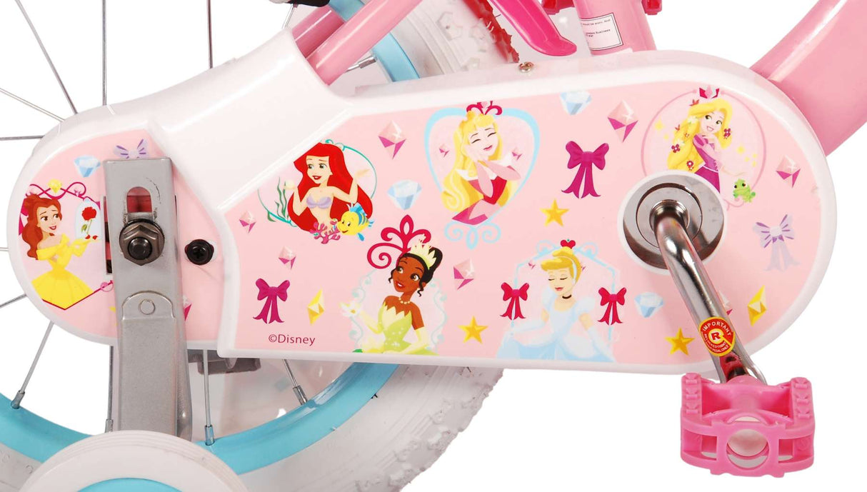 Disney Prinzessin Kanner Velo - Meedercher - 14 Zoll - Pink - zwee Handbremsen