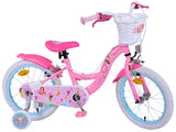 Disney Prinzessin Kanner Vëlo Meedercher 16 Zoll rosa zwee Handbremsen