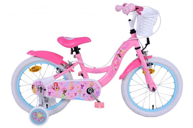 Disney Prinzessin Kanner Vëlo Meedercher 16 Zoll rosa zwee Handbremsen