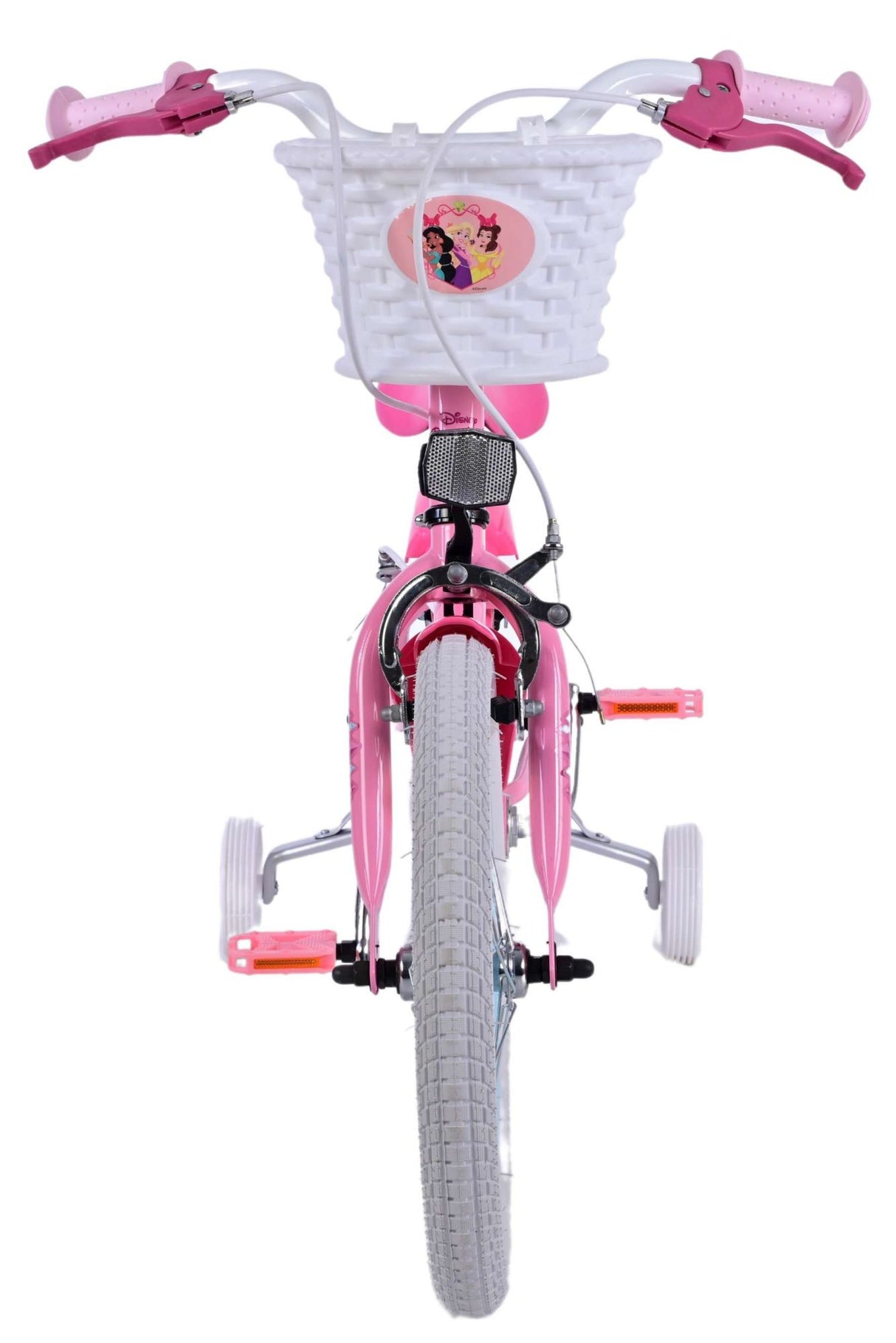 Disney Prinzessin Kanner Vëlo Meedercher 16 Zoll rosa zwee Handbremsen