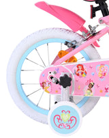 Disney prinzessin disney princess kinderfiets - meisjes - 14 inch - roze - twee handremmen