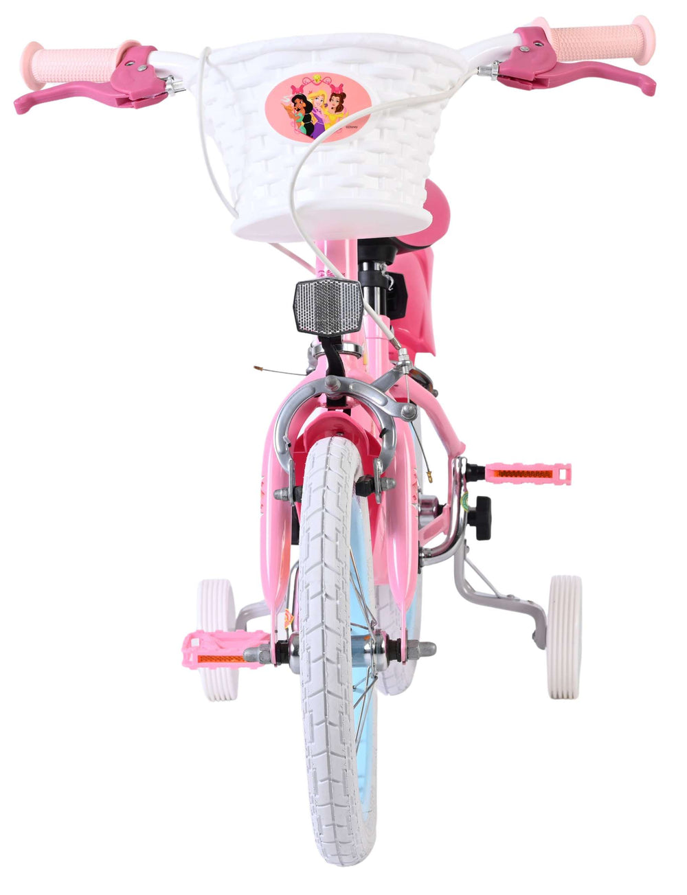 Disney prinzessin disney princess kinderfiets - meisjes - 14 inch - roze - twee handremmen