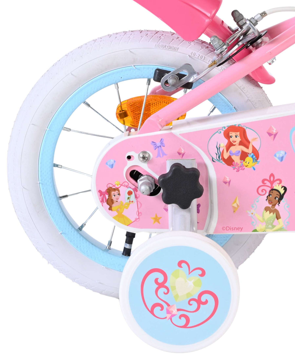 Disney princess children's bicycle - girls - 12 inch - pink - two hand brakes