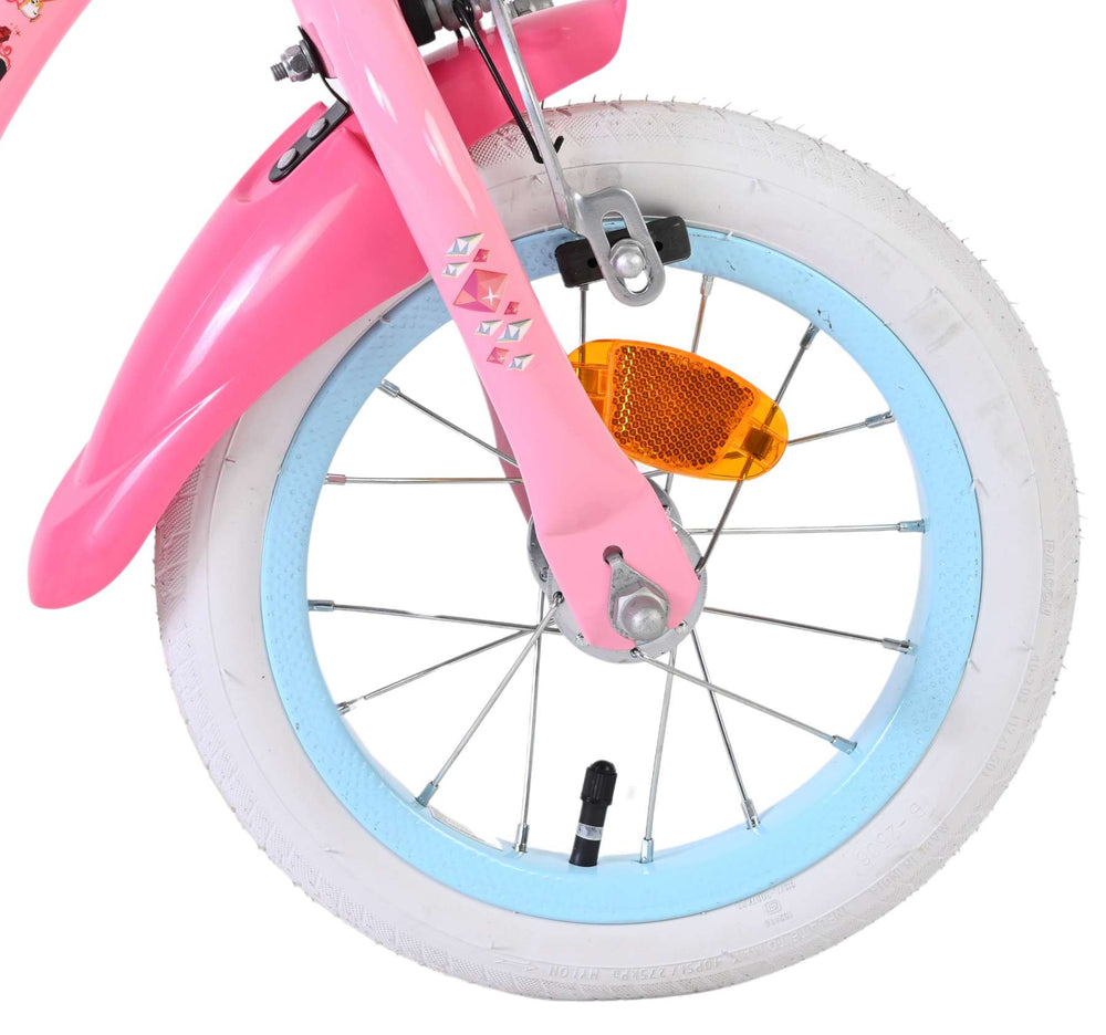 Disney princess children's bicycle - girls - 12 inch - pink - two hand brakes