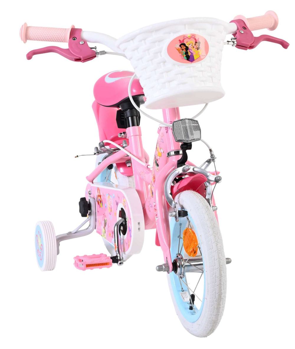 Disney princess children's bicycle - girls - 12 inch - pink - two hand brakes